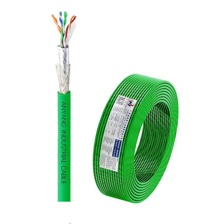 Flexible Ethernet cable EtherCAT ETHERNET/IP Cat.6 SF/UTP 4*2*26AWG